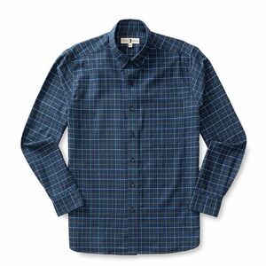 Duck Head MEN'S KIMBLE PLAID LONG SLEEVE FLANNEL SPORT SHIRT - Size XL